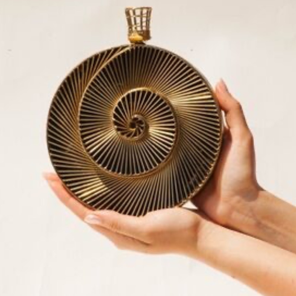 Ramla NIP Spiral Tourbillon Handmade Moroccan Clutch Crossbody Shoulder Bag $339 - Picture 13 of 17
